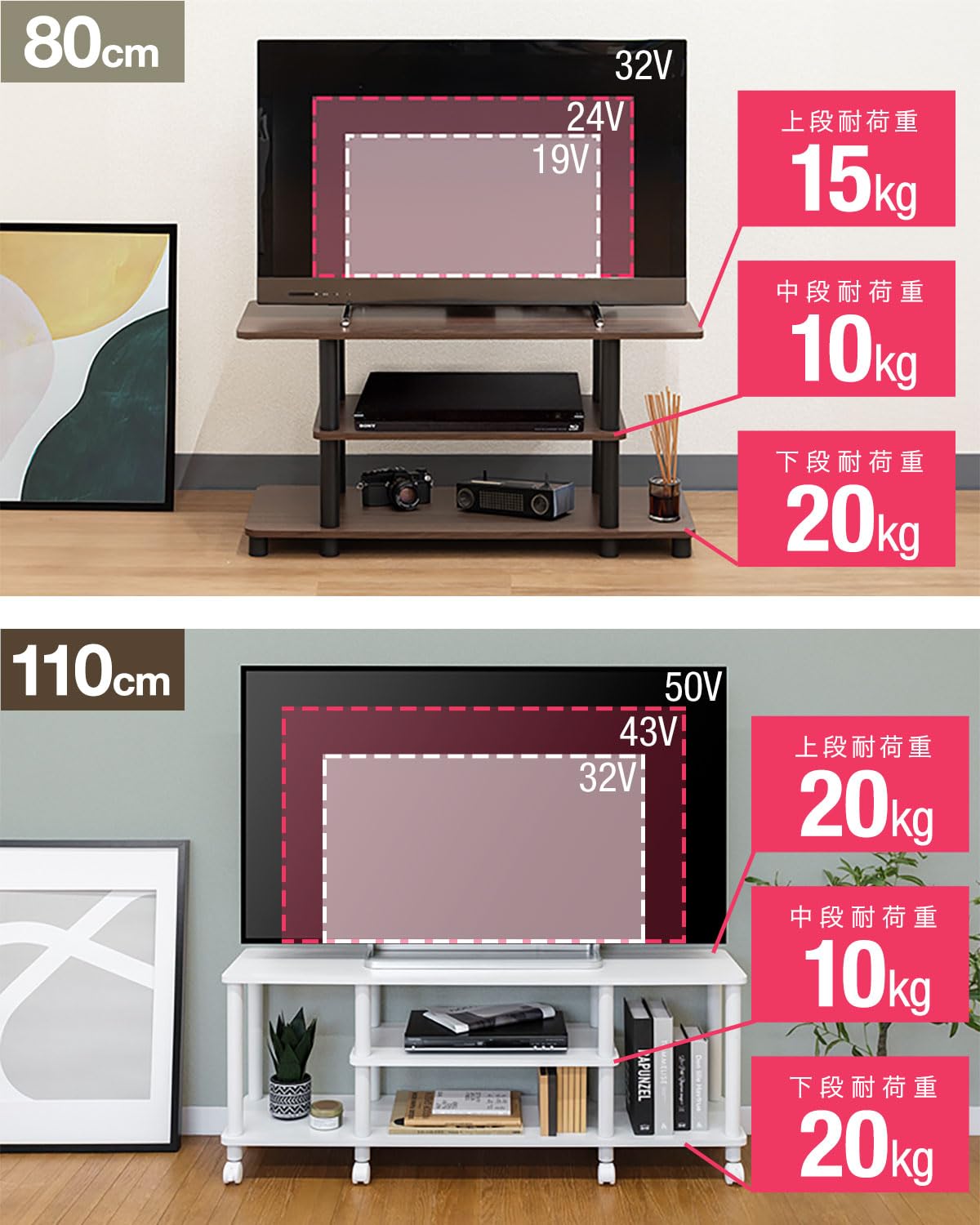 Amazon｜ottostyle.jp テレビ台 テレビボード ローボード TV台 テレビ